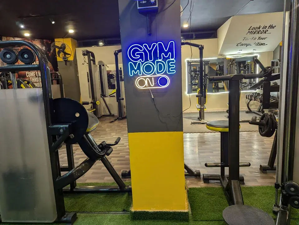 Weight-training machines inside the Fly Fitness basement gym in DHA Phase 6